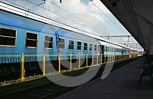 Train in station