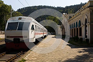 The train is at the station Borjomi