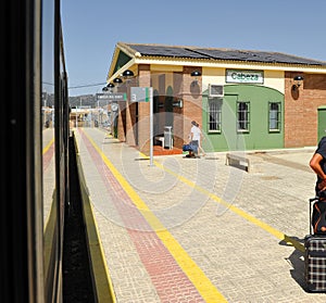 Train station of Cabeza del Buey, province of Badajoz, Extremadura, Spain photo