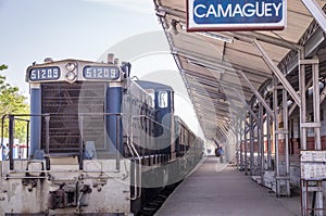 Train station in Camaguey, Cuba photo