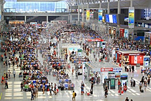 Train Station Terminal Hongqiao Shanghai