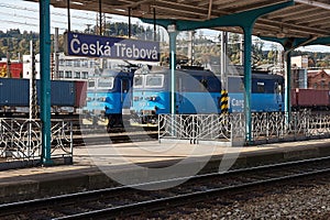 Train station in Czech Republic, Ceska Trebova town