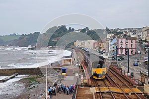 Train station in Dawlish, Devon, UK