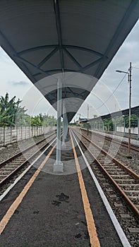 Train station on east of java