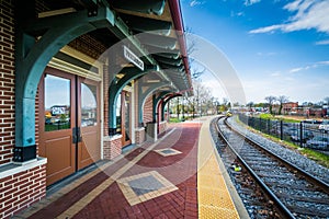 The train station in Frederick, Maryland. photo