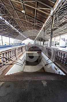 train station, functioning as a tourist attraction at Estacao Cultura in the city of Campinas in state of So Paulo, photo