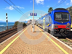 Train station of Genoa Nervi.