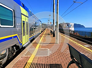 Train station of Genoa Nervi.