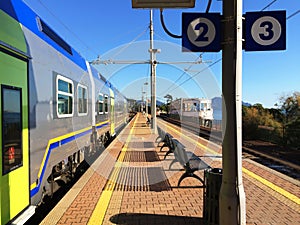 Train station of Genoa Nervi.