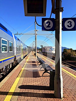 Train station of Genoa Nervi. photo