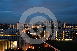 Train Station & Government Housing in Singapore