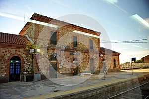 Train station of Guadalcanal, province of Seville, Andalusia, Spain