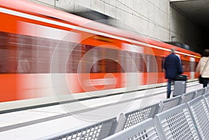 El tren estación conmovedor el tren 