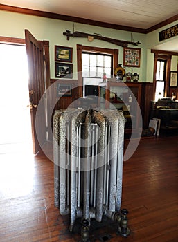 Adirondack train station vintage iron radiator heater