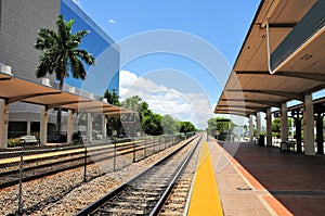 Train station perspective, South Florida