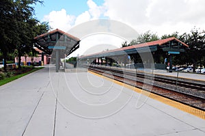 Train station in perspective view in Florida