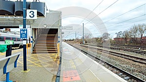 Train Station Platform Boarding