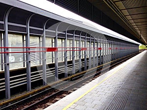 Train station and platform