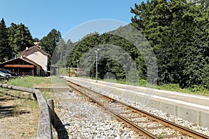 Train Station and platform in Vizzavona