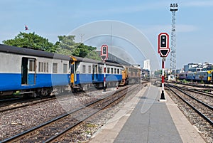 Train station signal traffic light