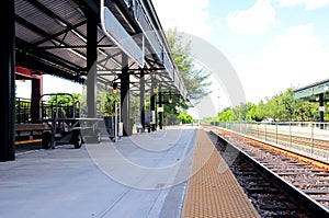 Train station & tracks in Florida