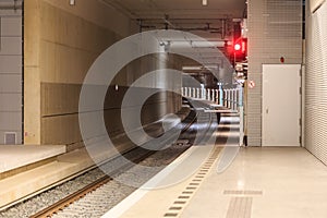 Train station and tunnel