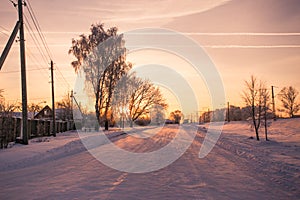 Train stop in a small town