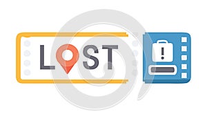 Train Ticket Information Alert Vector, vector design Generative AI