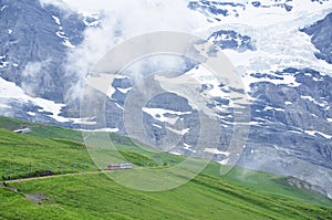 Train to Jungfraujoch, in Klein Scheidegg