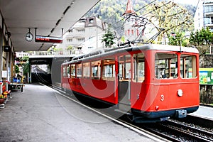 Train to Mount Rigi, Luzern, Switzerland