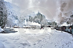 A train to winter paradise