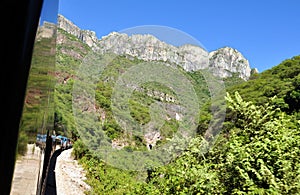 Train towards the Copper Canyon photo