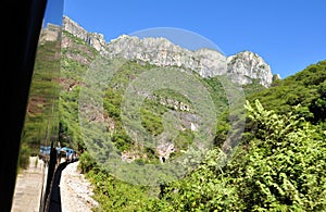 Train towards the Copper Canyon