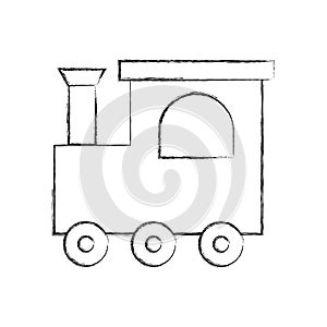 Train toy isolated icon