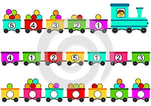 Train Toy math counting game