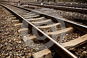 Train track features