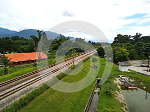 train track found in tanjung malim malaysia photo