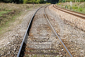 Train track/ railroad - perspective