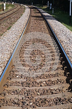 Train track/ railroad - perspective
