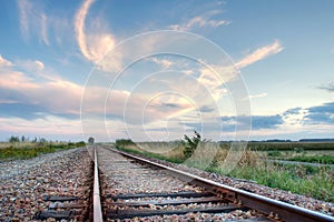 Train tracks photo