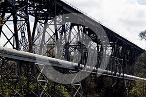 Train tracks bridge in Cleveland, Ohio