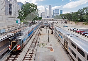 Train Tracks in Chicago