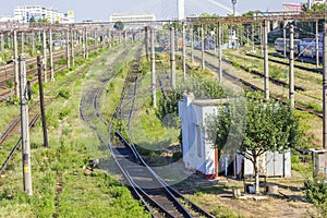 Train Tracks in depot