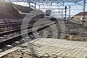 Train tracks near the station