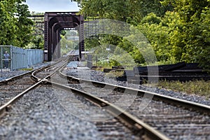 Train Tracks in Parc de la Merci