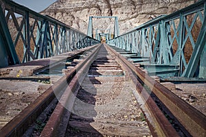 Train tracks perspective