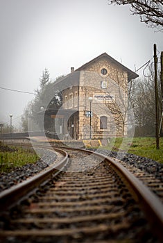 Train tracks that take us to the old train station