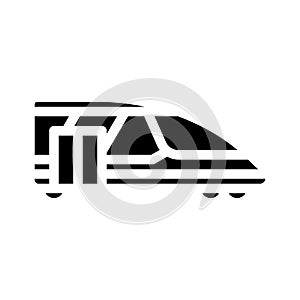 train transport glyph icon vector illustration