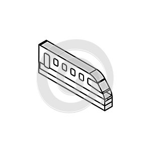 train transport isometric icon vector illustration