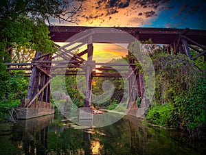 Train Trestle over Brushy Creek